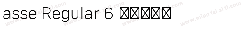 asse Regular 6字体转换
